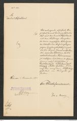 k.k. naturhistorisches Hofmuseum, Intendanzakten 1885-1896 (Hauer), Aktenzahl Z.502/1893, Seite 5